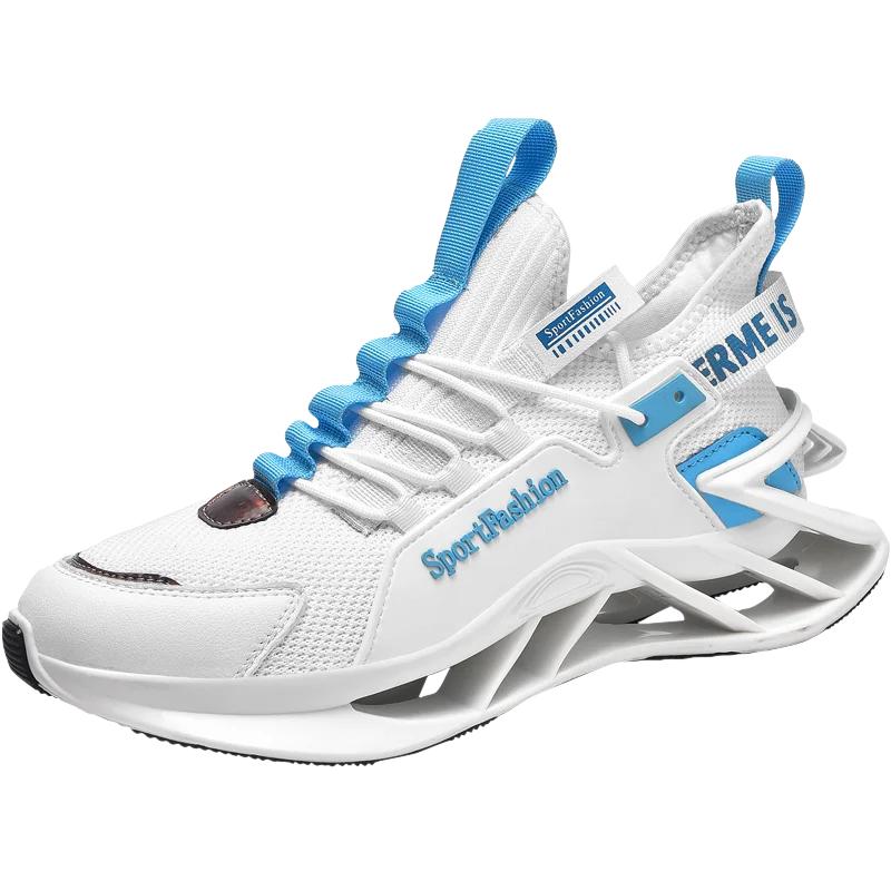 Fashionable Men's Sports and Casual Shoes Mesh Breathable Cushioning High Elastic Blade Shoe New Non-slip Basketball Sneakers