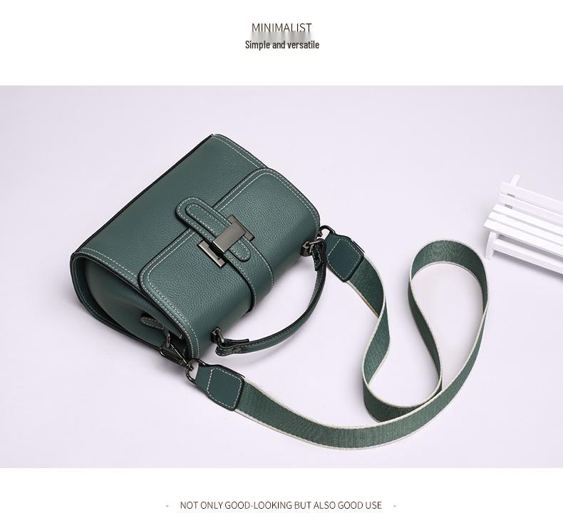 2026 Trendy Women's Genuine Leather Crossbody Bag - Versatile Autumn Handheld Shoulder Square Bag