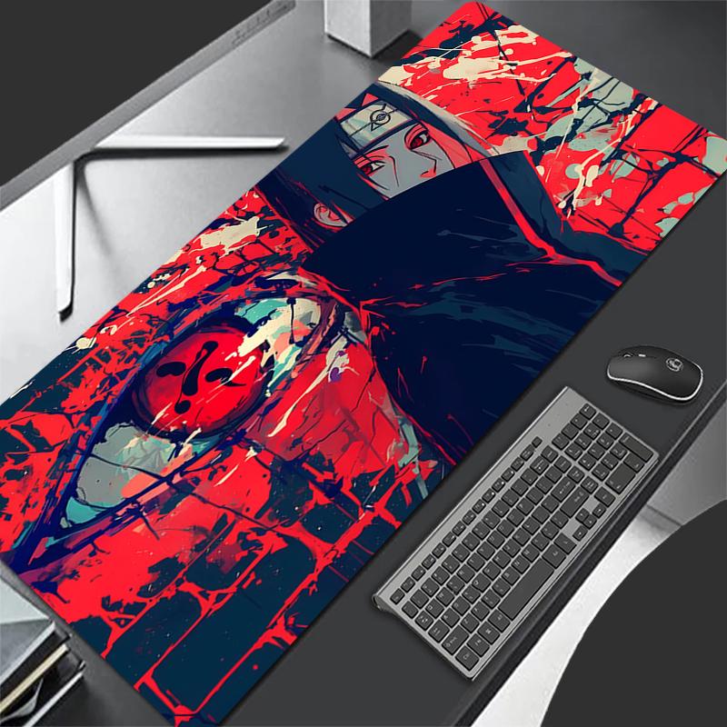 Highquality Mouse Pad Naruto Itachi Uchiha Gaming Accessories Pc Computer Keyboard Pad Gamer Desk Mat Alfombrilla Xxl Mousepad