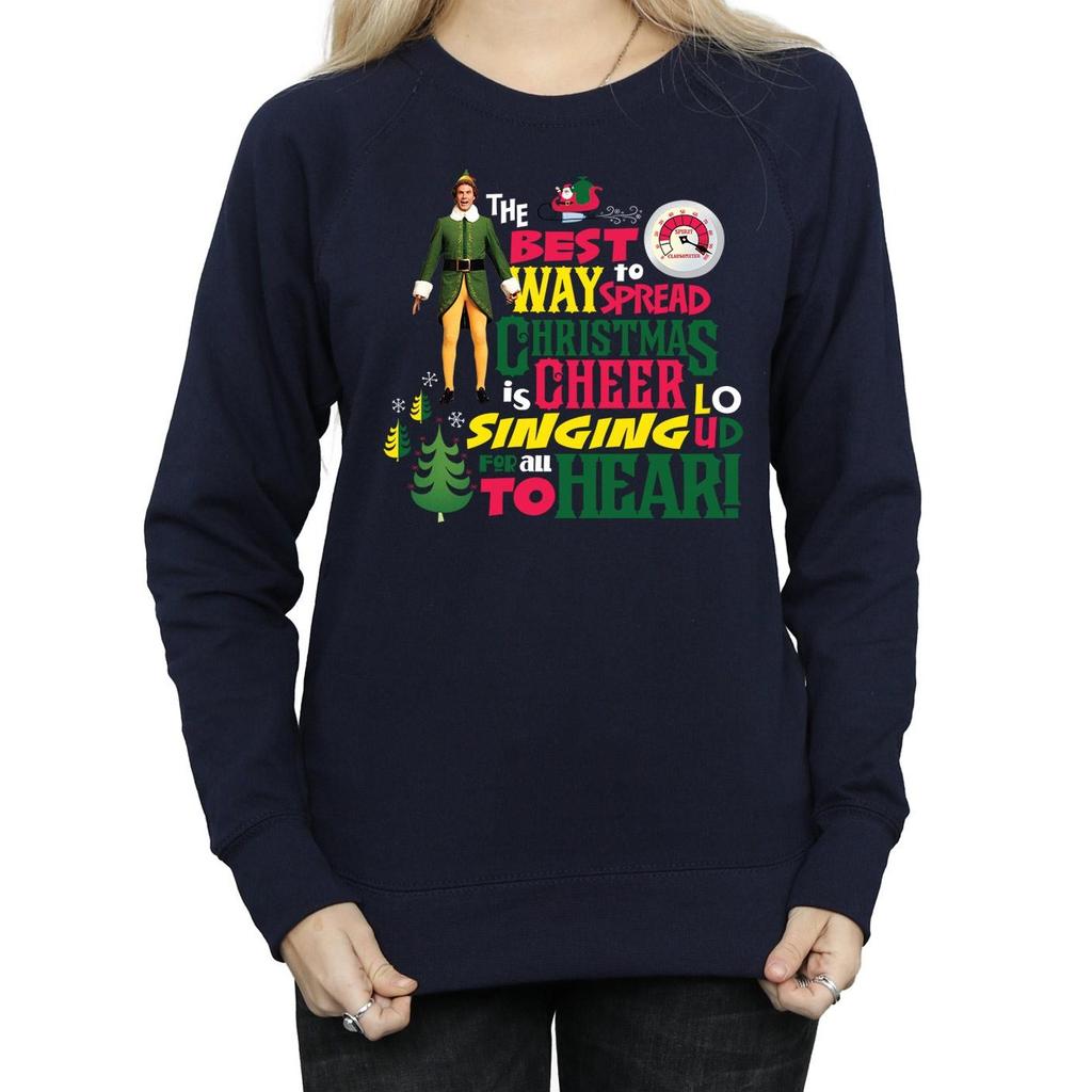 Elf Womens/Ladies Christmas Cheer Sweatshirt
