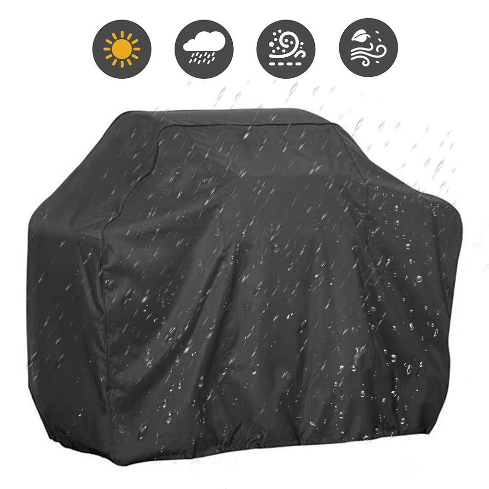 

420D Oxford Cloth Barbecue Grill Cover Outdoor Waterproof Dustproof BBQ Grill Cover, 127.5x105x53.3cm