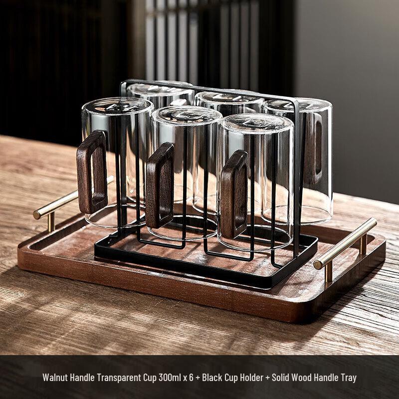 Heat-Resistant Borosilicate Glass Mug Set
