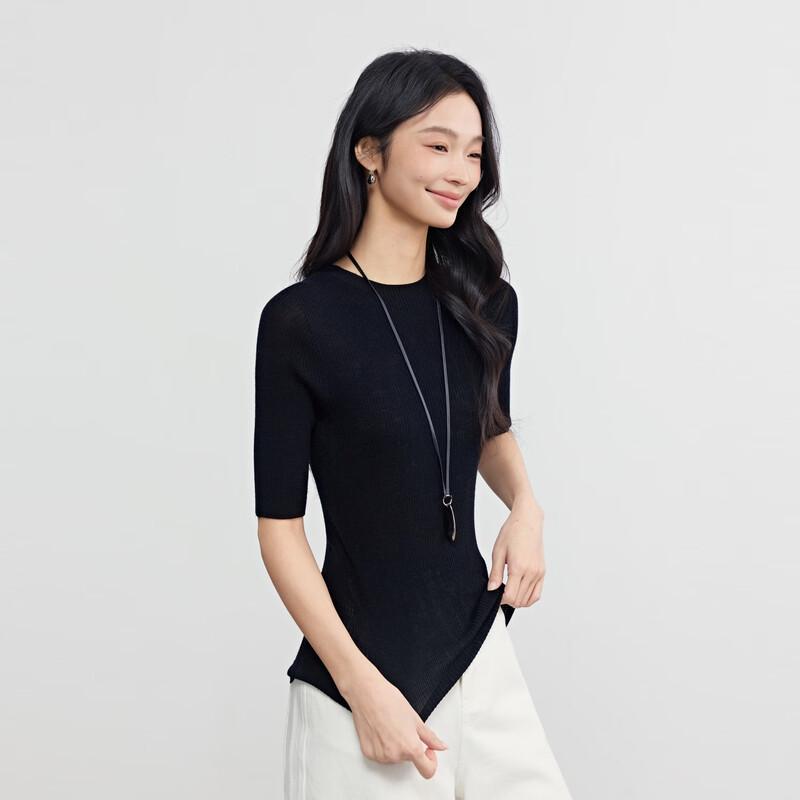 Elva  Island Short Sleeve Pullover Sweater S