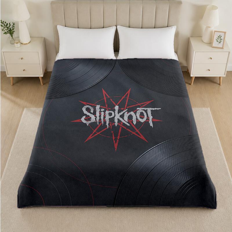Coperta in Flanella con Stampa Slipknot Morbida Leggera Coperta Pluche per Letto Divano Uso Domestico