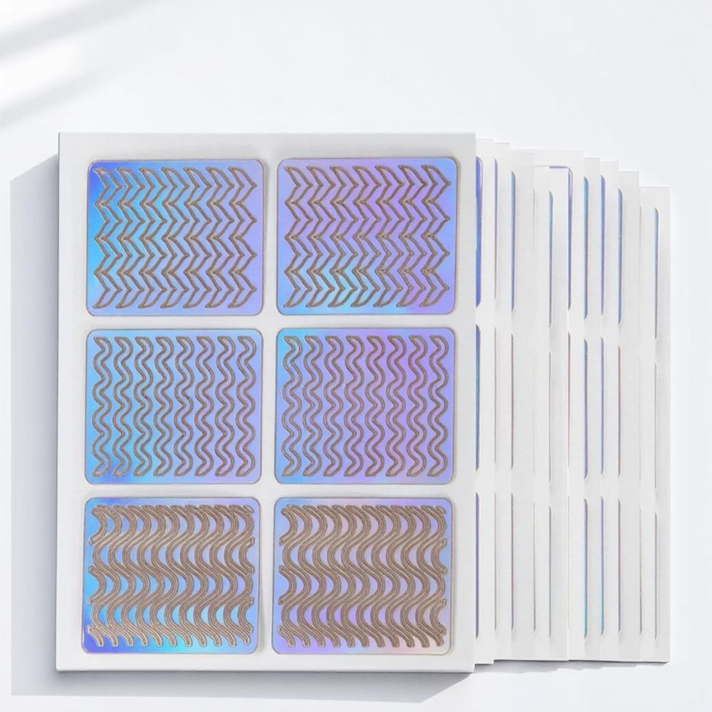 Nail Art Stencils Vinyl Stickers Heart Star Fish Design Easy Application Nail Decoration Guide Template