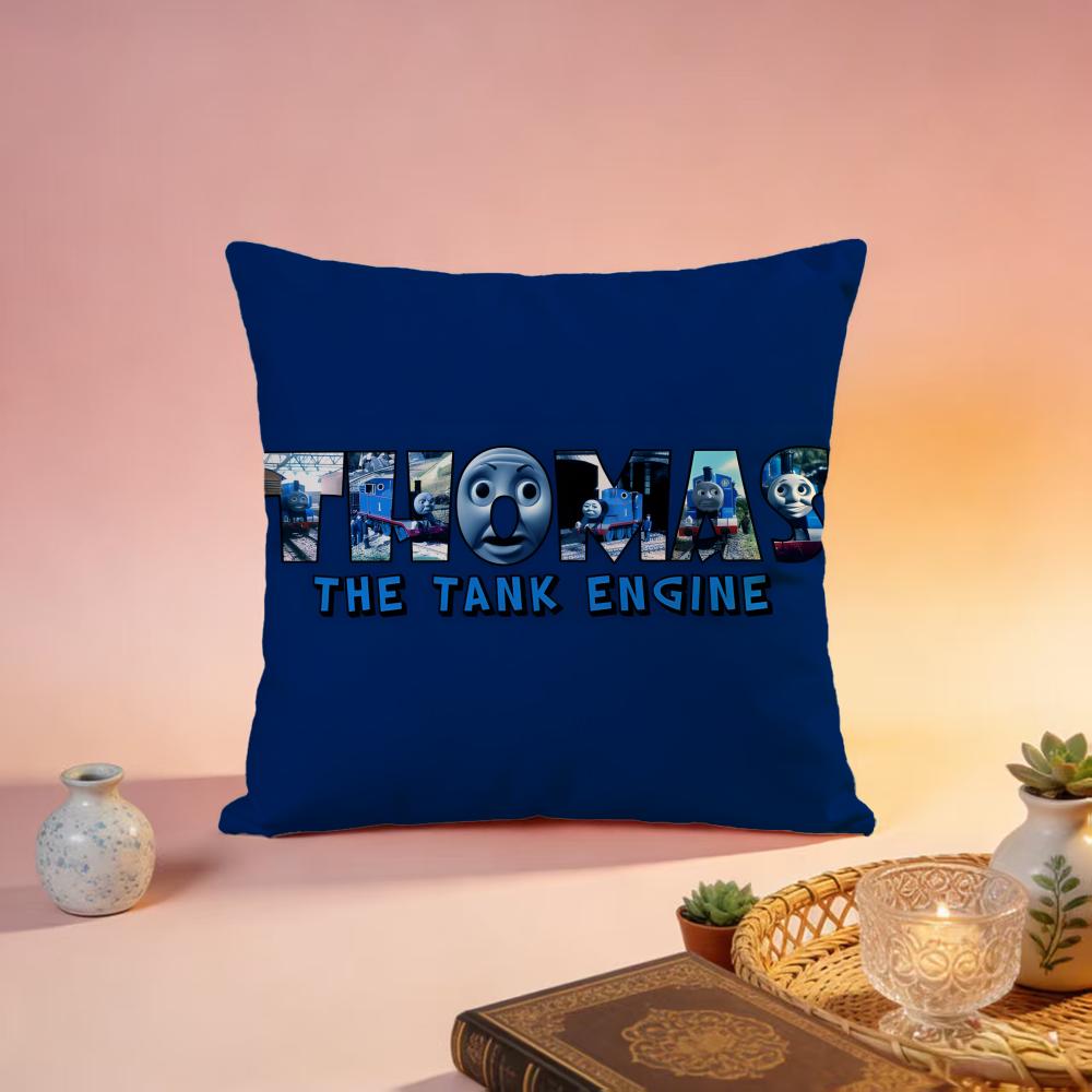 Fashion TThomas and friends posteried Cushion Cover Premium SkinFriendly Pillow Case MultiPurpose for Home Office Travel 30X30cm