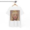 Blonde Doll Face Graphic Tee | Funny Expression T-shirt