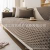 Plush Sofa Cushion Autumn And Winter Thickened Warm Non-Slip Seat Cushion Modern Living Room Leather Sofa Cover Cloth Towel
