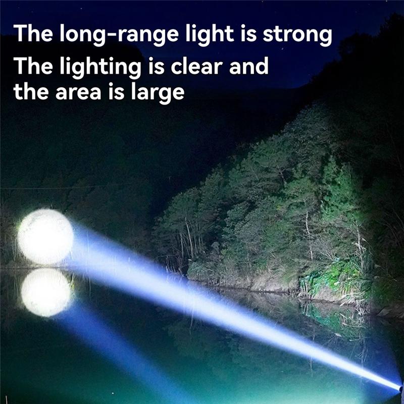 Multi-Functional Outdoor Portable Solar Flashlight USB Rechargeable Built-In Hardware Tools Torch Screw Set