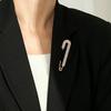 Women Brooch Pin Sweater Shawl Clip Rhinestone Safety Pin Dress Shirt Clip Brooch for Cardigans Scarves