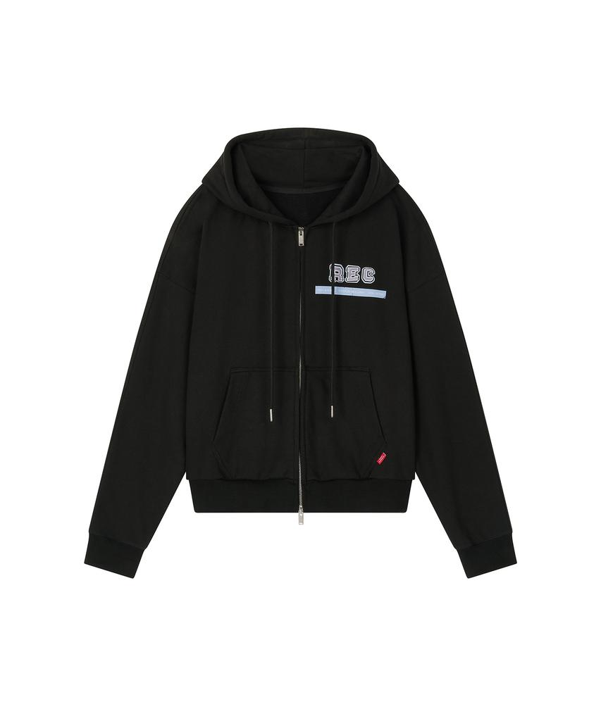 Recordinghouse Rec Graphic Hoodie Zip Up [Black]