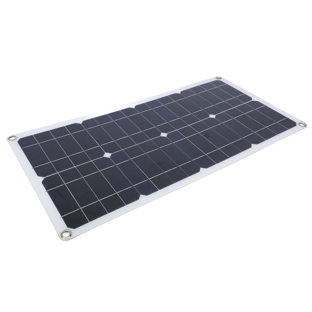100W Solar Panel Kit IP67 Waterproof with DC 12V 24V 20A Controller Portable Solar Panel for RV