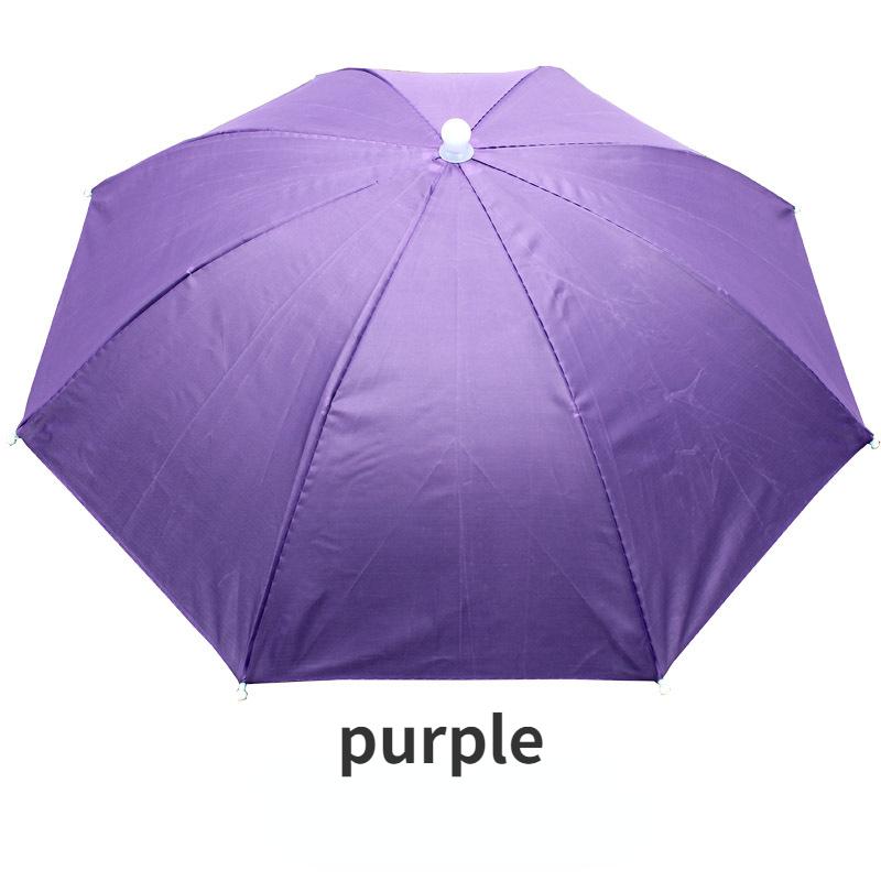 

Outdoor Sunshade Waterproof Camping Fishing Headwear Umbrella, Portable Foldable Fishing Hat Umbrella 52cm