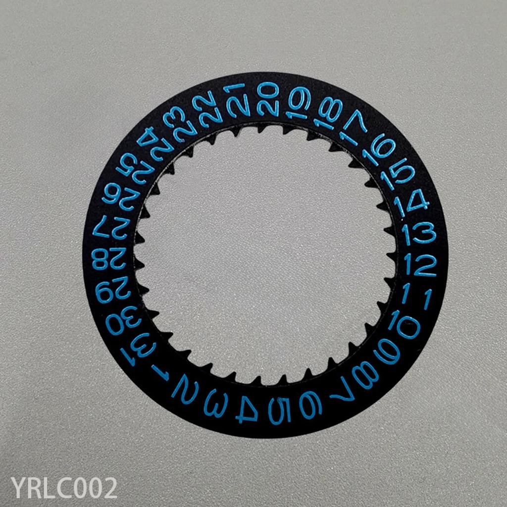 NH35 NH36 Date Dial Fits NH35 NH36 NH34 Movement SKX007 SKX009 Red Blue Black Automatic Mechanical Movt Day Date Dial Wheel