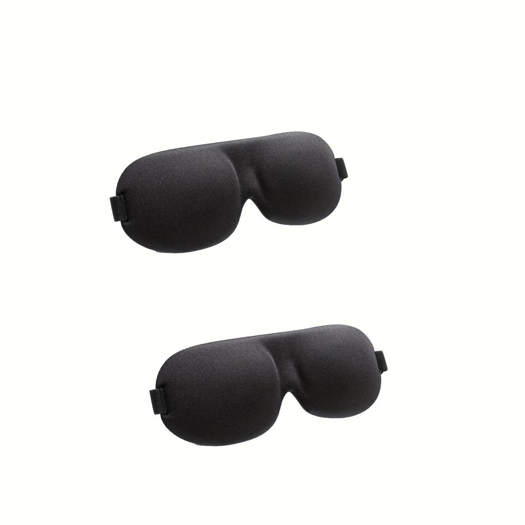 2pcs Unisex Sleep Mask, 3D Light Blocking Eye Mask, Comfortable Polyester, Ideal for Supine and Side Sleepers Eyepatch Eyepatch