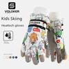 Ski Gloves Kids Winter Boys Girl Warm-Keeping and Cold-Proof Windproof Fleece Thickened Cotton Snow Playing Waterproof Five Fingers