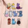 Cute Music Cat Enamel Pin Pop Music Albums 1989 Junior Jewels Cartoon Kitten Animal Brooch Lapel Badge Jewelry Gifts for Friends