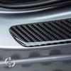 2 X 49cm Real Carbon Fiber Car Door Scuff Plate Sill Cover Panel Protector Decal