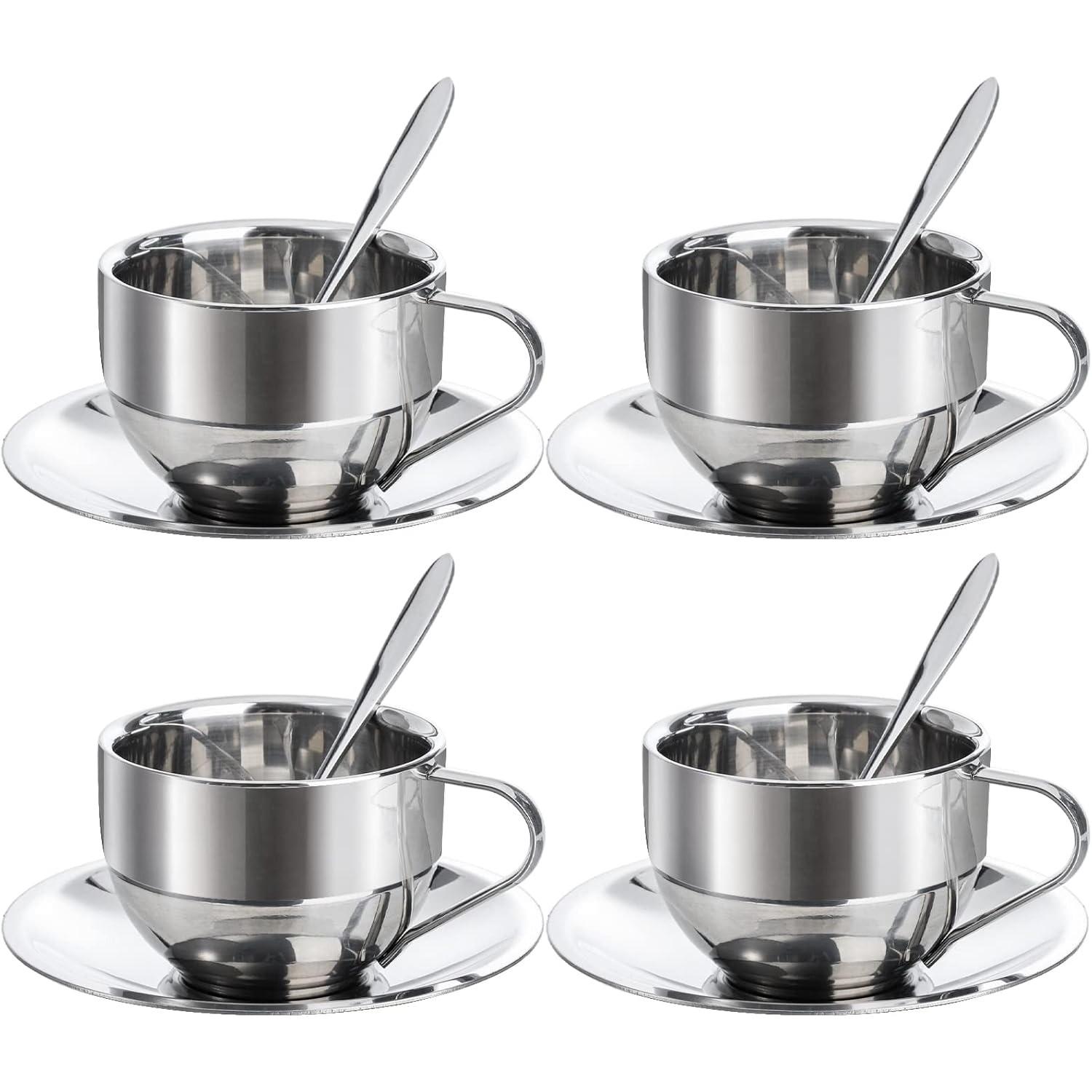 4 Pack Stainless Steel Coffee Cup