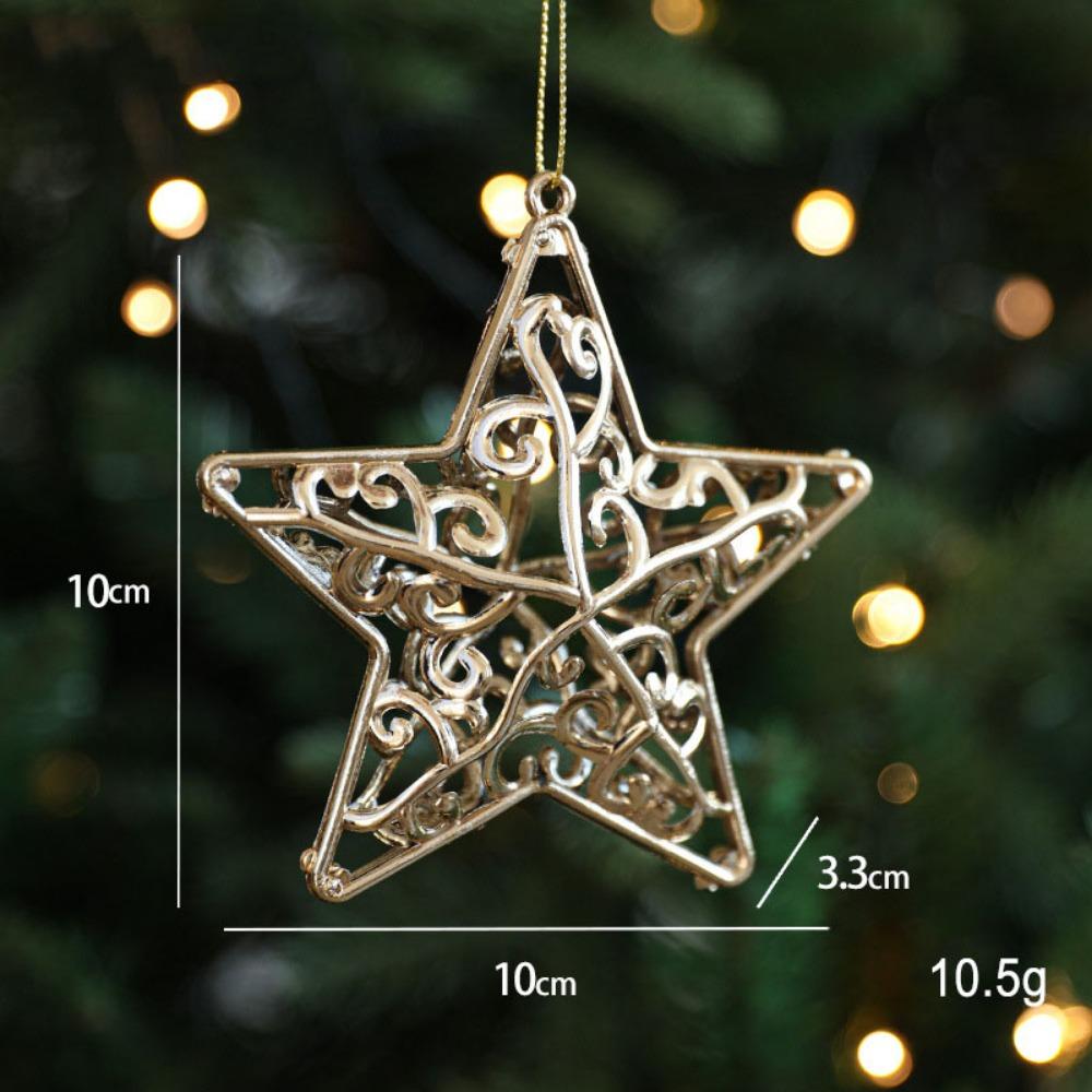 Plastic Angel Xmas Pendants Snowflake Christmas Tree Ornaments for Home