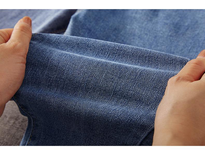 Damen Skinny Jeans mit hohem Bund und ausgefranstem Saum - 2021 Schlankmachend Elastische Passform