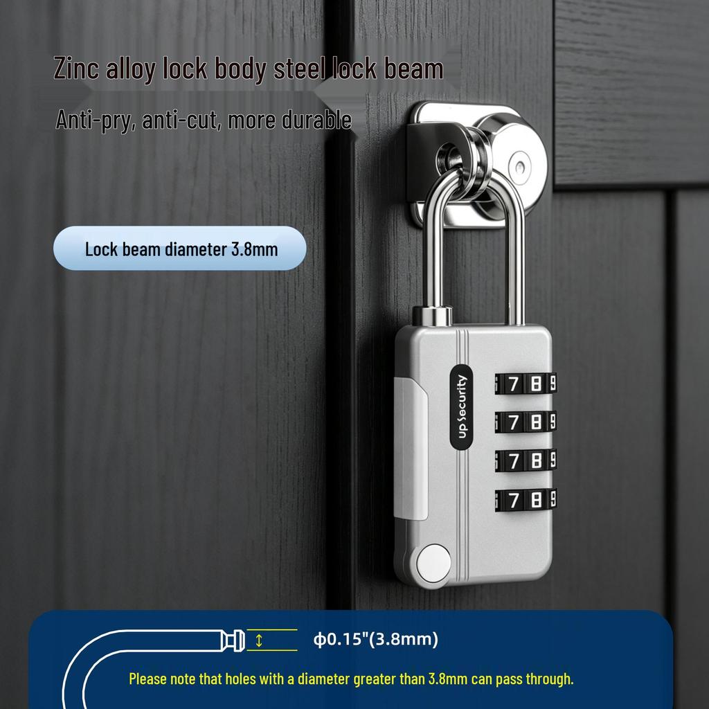 4-Digit Combination Padlock for Gym Cabinets and Bags