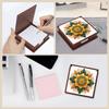 Wooden 5D Diamond Painting Kit Note Box DIY Diamond Art Note Box for Home Office School Supplies Holiday Gifts