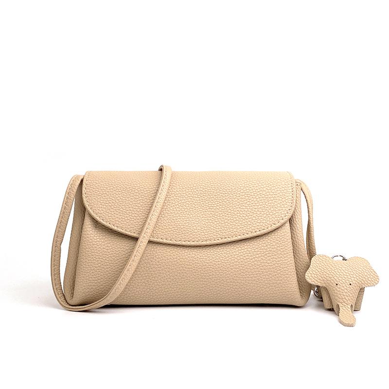 The First Layer Cowhide Bag  Crossbody Bag  New Shoulder Bag  Niche and Versatile Commuter Mobile Phone Coin Wallet