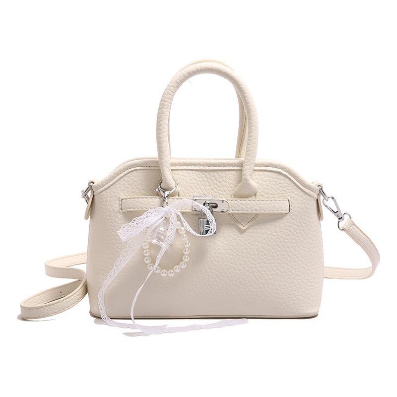 

Summer new trendy shoulder messenger women s bag niche design handbag women s commuter casual Kelly bag one size fits all белый