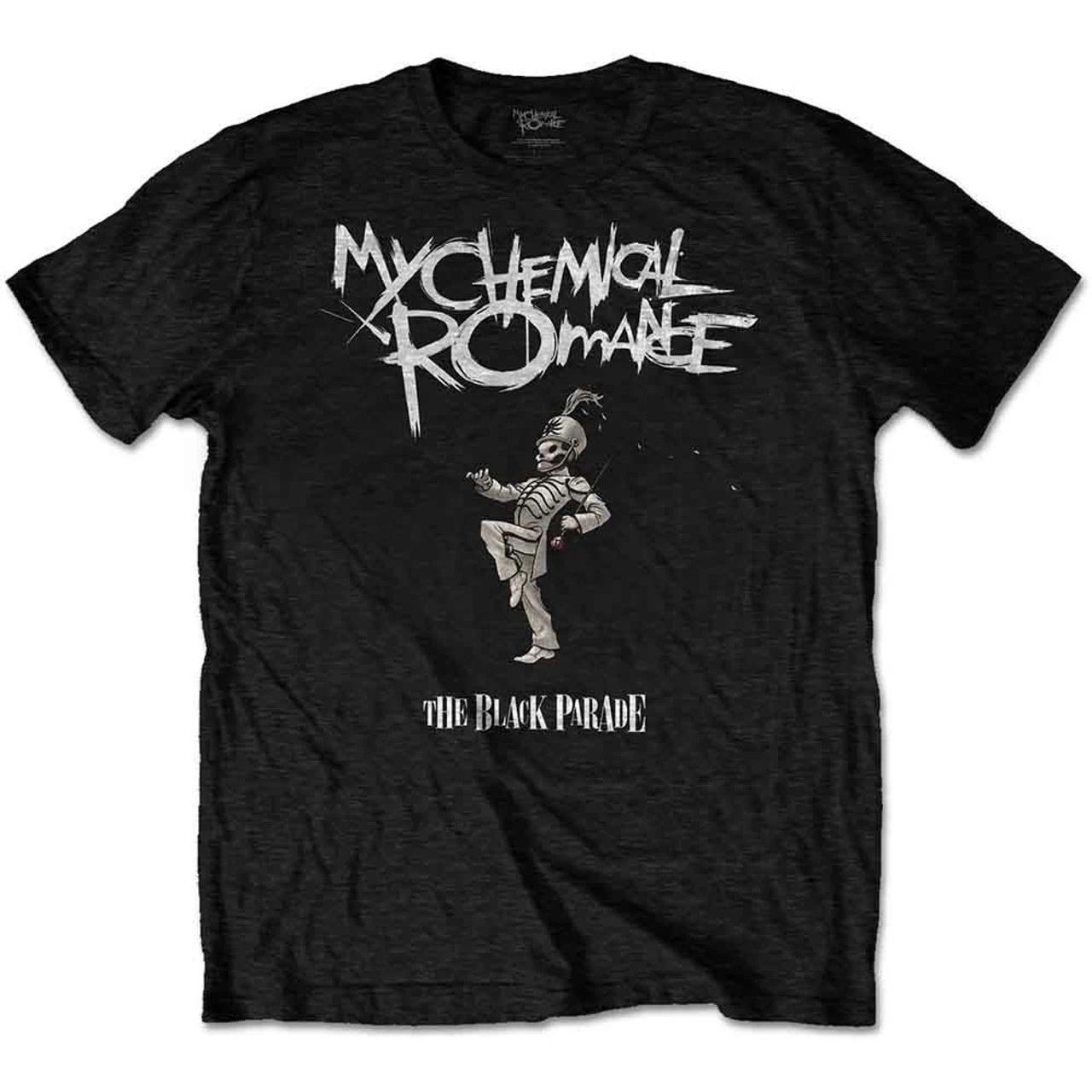 

Official My Chemical Romance The Black Parade Cover Mens Black 100% Cotton T-shirt Mens Womens Tees Top L