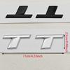 3D ABS TT Logo Badge Sticker Rear Side Fender Trunk Emblem Decal