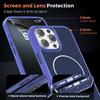 KEYSION Luxury Magnetic Case for MagSafe for iPhone 14 15 16 Pro Max Soft TPU+PC Wireless Charging Shockproof Phone Back Cover