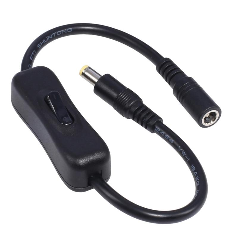 DC Extension Cable Male To Female Power Connector 5.5mmx2.1mm/ 5.5mmx2.5mm Plug Adapter for Routers LED Light Speaker