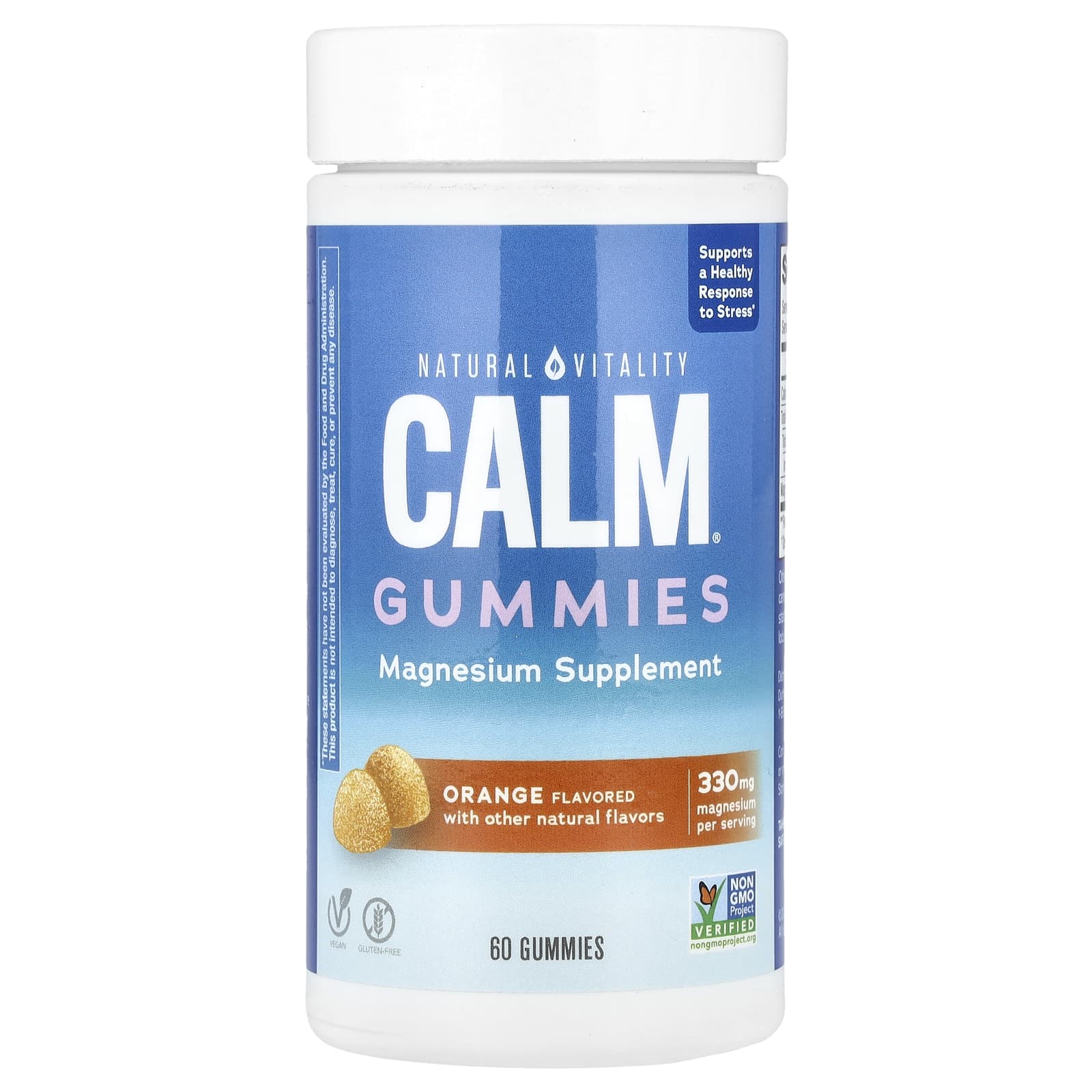 

Calm®, Magnesium Gummies, Orange Flavor, 60 Gummies (82.5 Mg per Gummi)