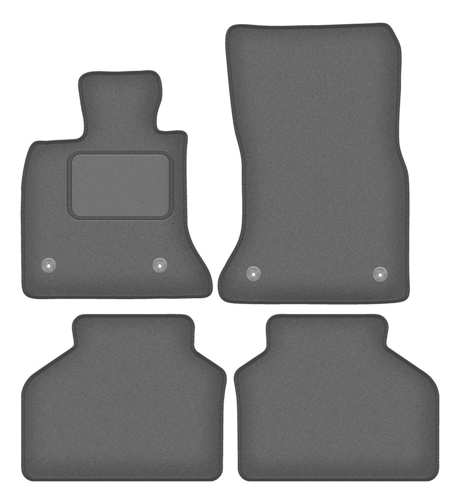 Veloursgraphit-Autofußmatten für: BMW GT F07 FL GT (2013-2018)