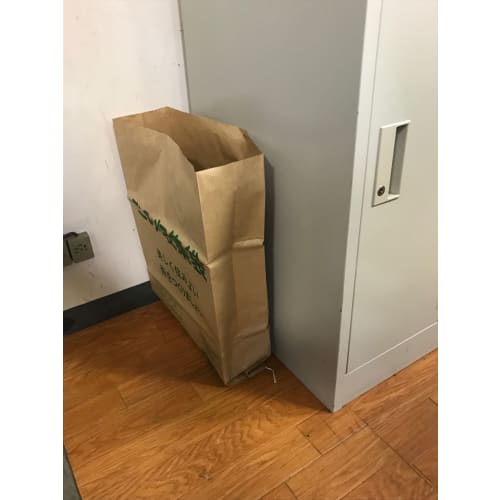 Nippon Giken Kogyo Made In Japan Paper Garbage Bags, Brown, 36.5cm Wide X 12.5cm Deep X 60cm High, Moisture-Resistant, with Drawstring, KG-10, Pack of