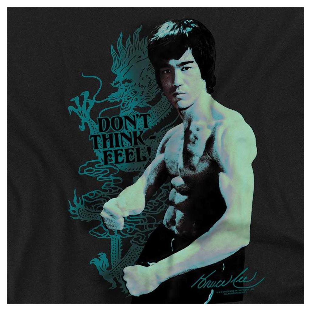 Bruce Lee Unisex Adult Feel Long-Sleeved T-Shirt