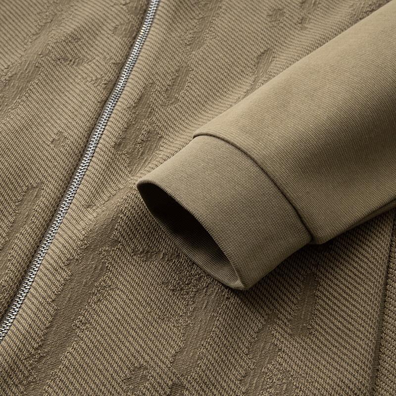 Dibinze Men's Plus Size Knit Stand-Collar Casual Jacket