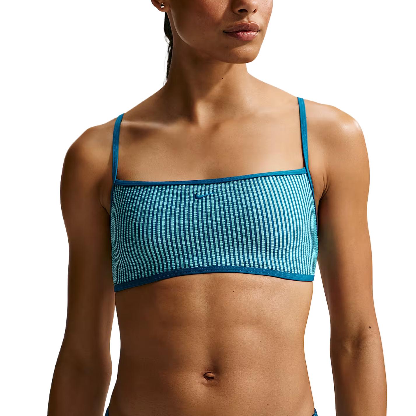 Nike Bikinis Women s Bleached Sapphire Green/Abyss Green Moderate IQ7766-368 L