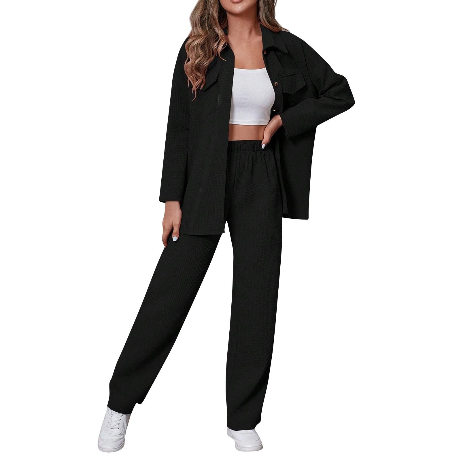 Женский модный однотонный кардиган с отворотом и длинными рукавами — фото 3