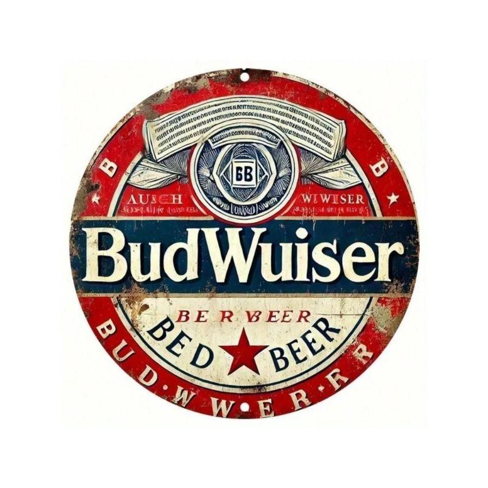 Flat 2D Metal Sign Hanging Decorative Plate