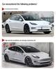 Tesla Model 3 V Style Carbon Fiber Front Lip & Side Skirts Kit