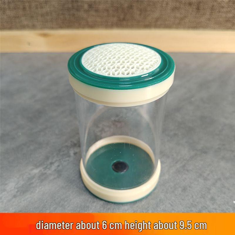 Bamboo Insect Cage with Chirping Sounds - Winter Cricket Jar for Grasshoppers and Reptiles