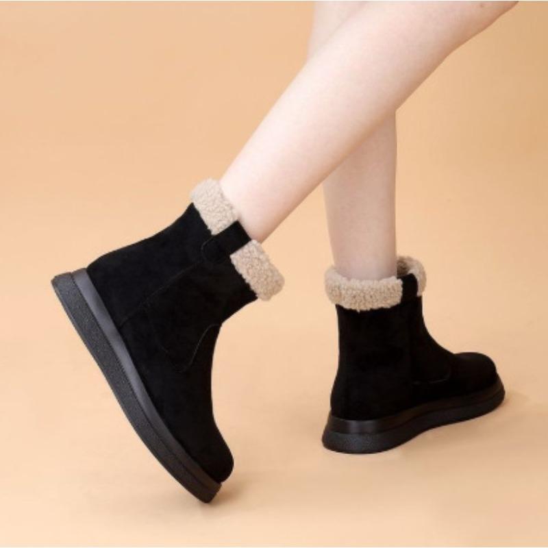 Neue Herbst- und Winter-Schneestiefel, Fleece- und verdickte Schuhe, Rutschfeste Schuhe, Stiefeletten für Damen