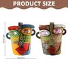 Retro Face Colorful Abstract Art Succulent Flower Pots Resin Ornaments Antique Flower Pots Creative Potted Plant Decorations