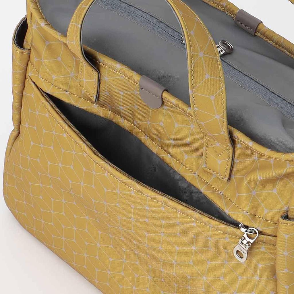 Shoulder Cubic X Point Tote and Shoulder S Yellow [Isaac] Bag, Dot, 2-way Bag, Size, (40)