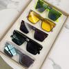1Pc  Oversized Square Sunglasses Children Retro Mirror Lens Eyewear Shades Uv400 Protection Punk Sun Glasses