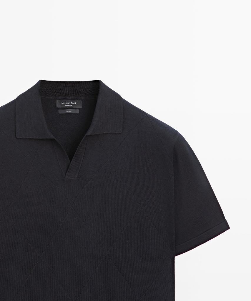 Masimodutti 100% Cotton Short Sleeve Polo Shirt