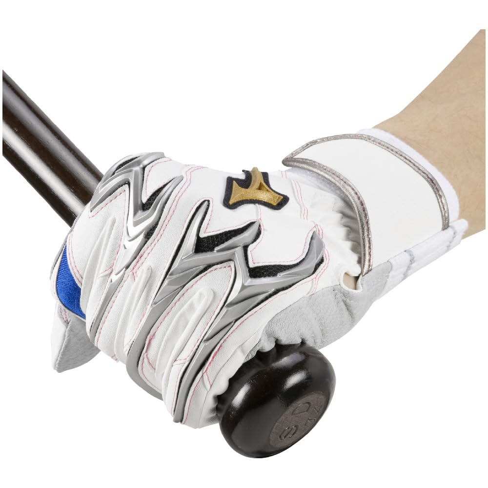 MIZUNO Direct Store Exclusive Mizuno Baseball Silicon Power Arc DI 1EJEA832 22cm Batting (Mizuno) [Mizuno / Pro] [Ambidextrous] White/Blue/Silver