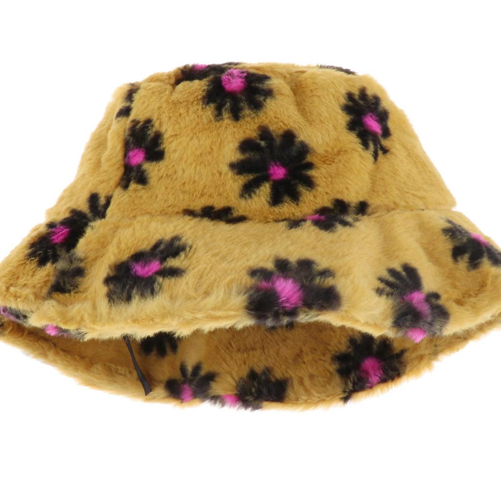 Teens Girls Adults Women's Bucket Hat Faux Fur Fisherman Hat Fluffy Winter Warm Hat Wide Brim Fisherman's Caps